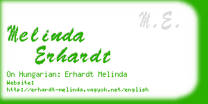 melinda erhardt business card